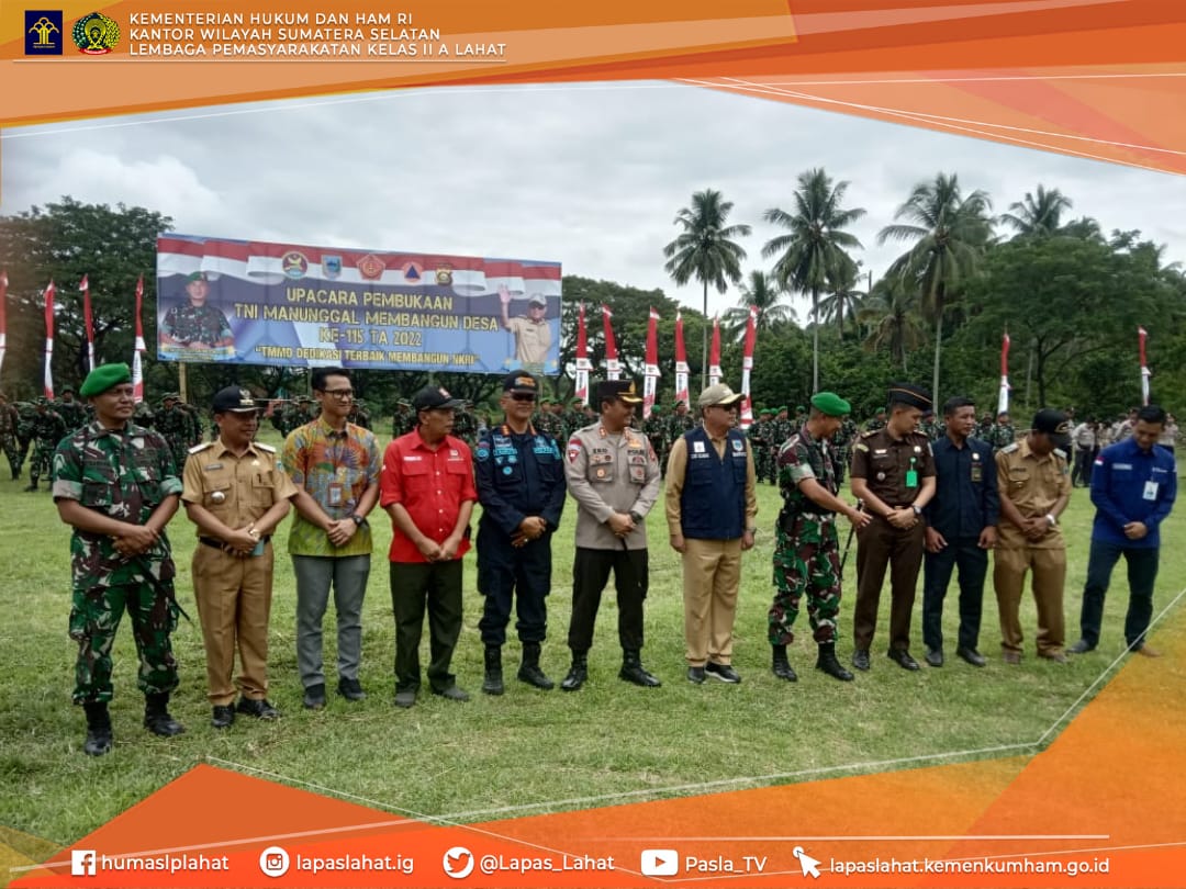 Lapas_Lahat's tweet photo. *Kalapas lahat hadiri TMMD  Ke-115 Tahun 2022*

@Lapas_Lahat 
@BarutuSoetopo 
@Lapas_Lahat 
#LapasLahat
#SoetopoBerutu
#LapasLahat https://t.co/ae79mwSalS