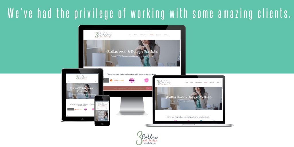 3BellasWD's tweet photo. Your success is our priority. We tailor our talents to fit your needs. 

Check out our portfolio at https://t.co/1clglKxtvD 

#3Bellas #3BellasWebDesign #FamilyBusiness #BossLadies #AustralianOwned #SocialMedia #SocialMediaMarketing #Marketing #Motivation #Success #WordPress https://t.co/DBTZuRt5Ae