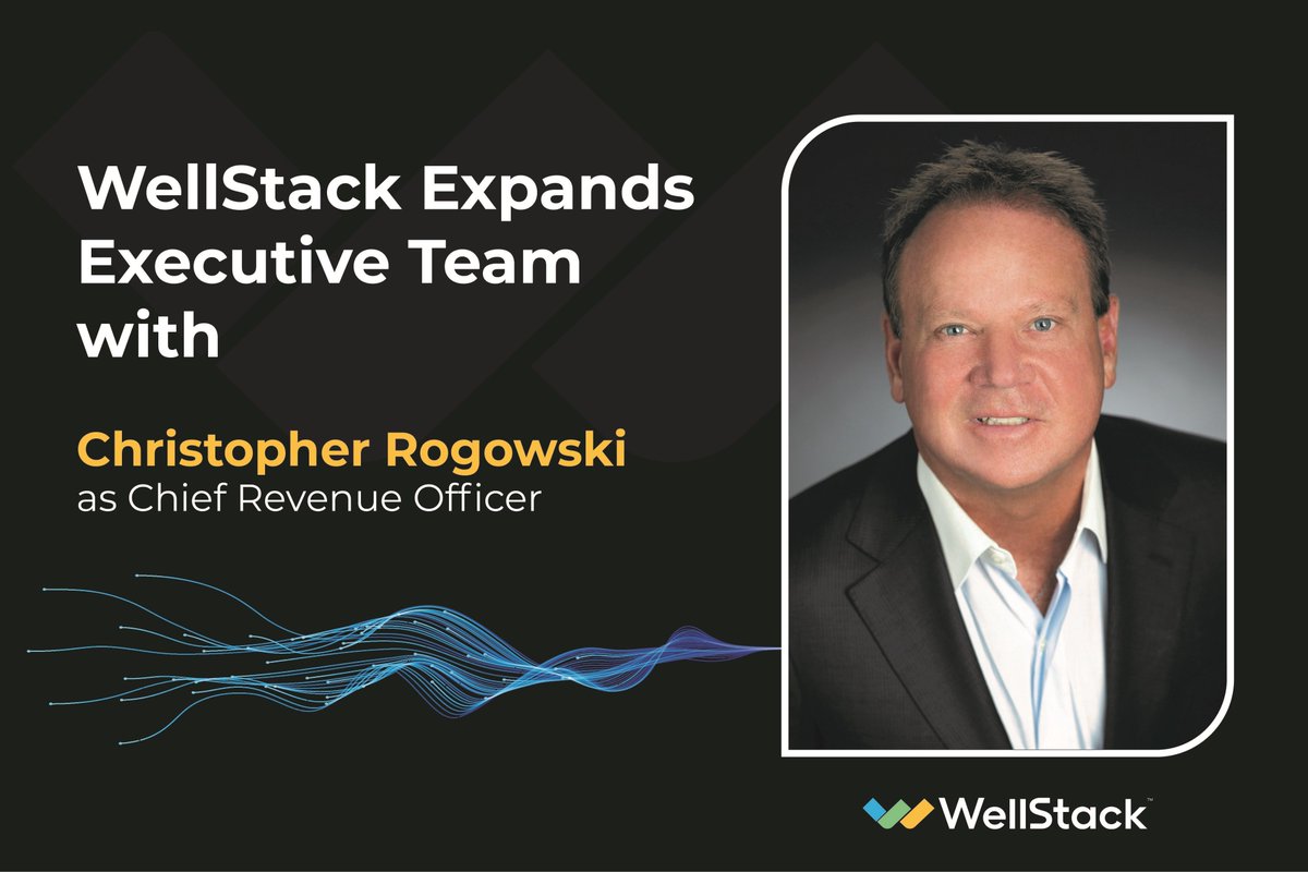 WellStack_ai's tweet image. WellStack is pleased to announce the addition of Chris Rogowski as Chief Revenue Officer, where he will lead WellStack’s top line and market share growth opportunities: businesswire.com/news/home/2022…

#healthcareprofessionals #healthcareindustry #healthcareanalytics #healthcaredata