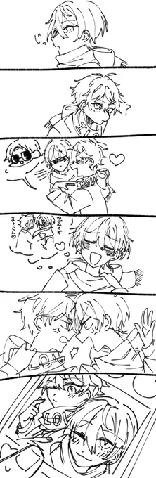りついず🐻🐱

適当に線引いてその中で完結させる遊びしてた。
セリフなしなので妄想でお願いしま〜👶 