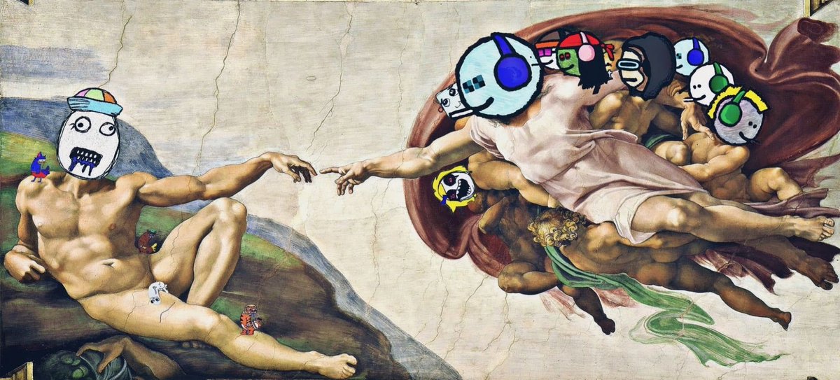 TezDispenzer's tweet photo. Gm frens! Been awhile but heres a few #tbt memes of my favorite project/artist @Darkfarms1. Been quite the journey since! Much love to all the frens and fam I've made along the way! ๐ซ๐ #derage #smowl #memesonmemes #dfallday https://t.co/qiW6ItGSmX