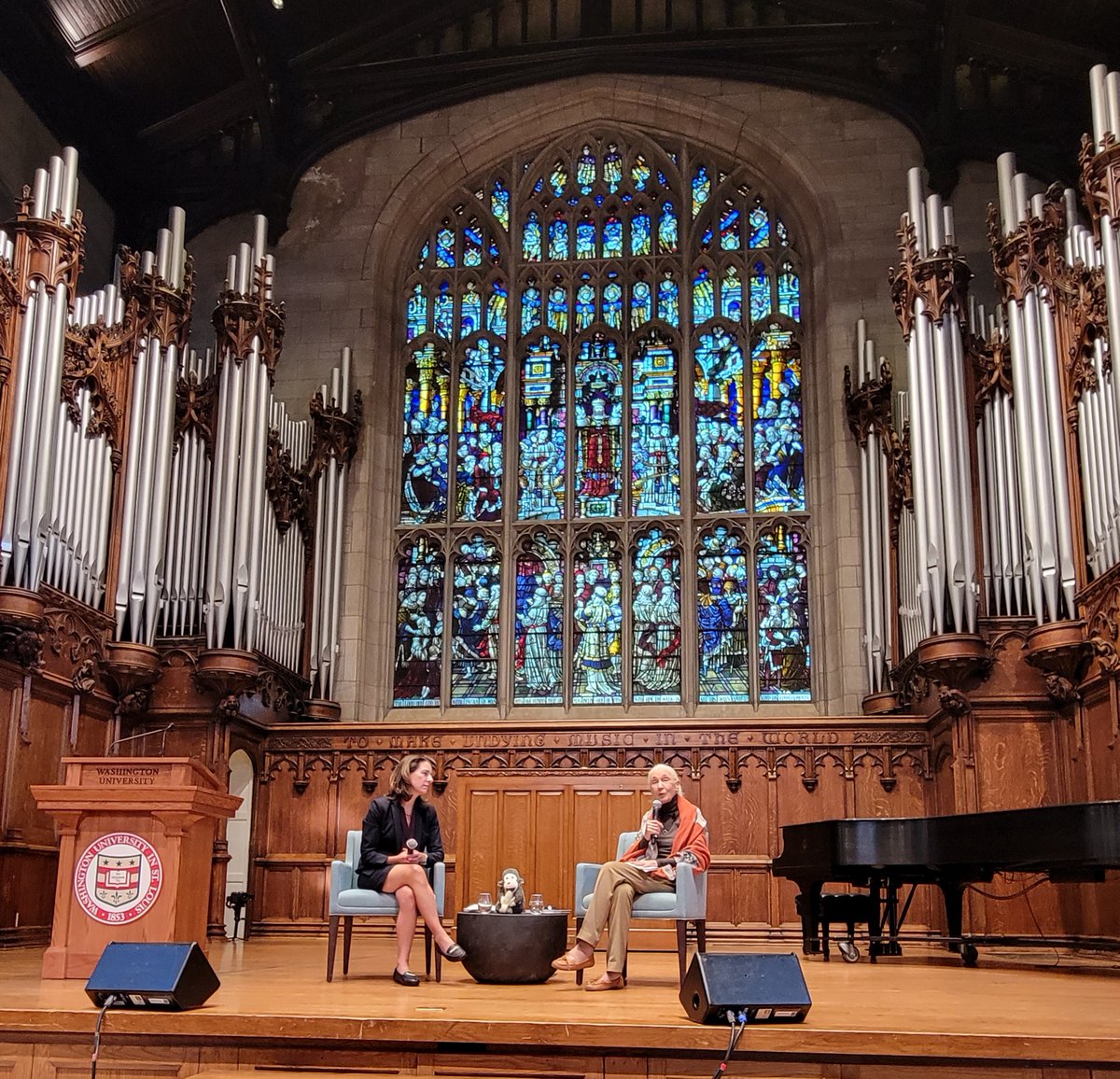 WUSTL Bioanthro (@wustlbioanthro) on Twitter photo Thank you Dr. Goodall for your inspiring talk this weekend @WUSTL, with Q&A moderated by Dr. Crickette Sanz <a href="/WUSTLbioanthro/">WUSTL Bioanthro</a>. You inspire us all to take action on behalf of animals, people, and the planet! <a href="/jgi/">Joint Genome Institute</a> @rootsandshoots janegoodall.org/our-work/our-a… Thank you Dr. Goodall for your inspiring talk this weekend @WUSTL, with Q&A moderated by Dr. Crickette Sanz <a href="/WUSTLbioanthro/">WUSTL Bioanthro</a>. You inspire us all to take action on behalf of animals, people, and the planet! <a href="/jgi/">Joint Genome Institute</a> @rootsandshoots janegoodall.org/our-work/our-a…