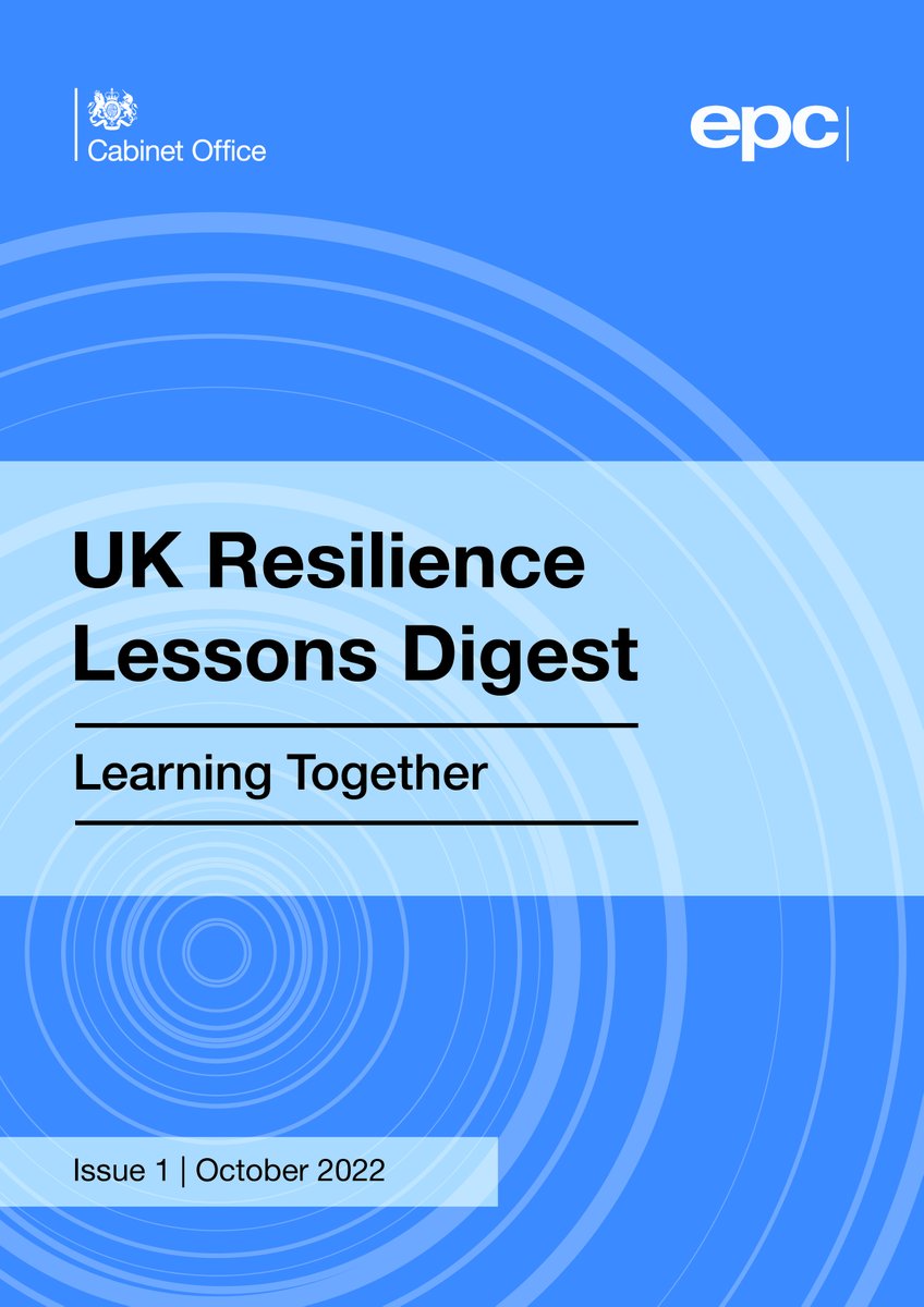 🚨 Resilience Lessons Digest update! 🚨
We are very excited that the new UK Resilience Lessons Digest will be launching soon.
There’s still time to sign up ahead of publication and get Issue 1 delivered direct to your inbox.
Sign up today: epcresilience.com/communications…

#resilience
