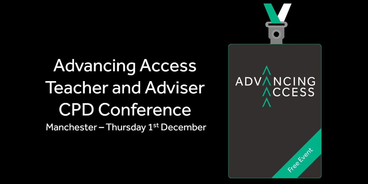 Advancing Access (@advancingaccess) on Twitter photo Our next Advancing Access Teacher and Adviser CPD Conference will take place <a href="/DidsburyHigh/">Didsbury High School</a> in Manchester on Thursday 1st December between 9.45am and 3.30pm. For more details and to register go to bit.ly/AAManchester 🎓 Our next Advancing Access Teacher and Adviser CPD Conference will take place <a href="/DidsburyHigh/">Didsbury High School</a> in Manchester on Thursday 1st December between 9.45am and 3.30pm. For more details and to register go to bit.ly/AAManchester 🎓