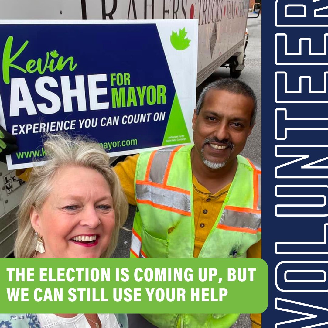 KevinAshe4Mayor's tweet photo. The election is coming up, but we can still use your help, Pickering! Volunteer for my campaign and be a part of something greater!
#CountOnKevin #KevinAsheForMayor #pickering #mayor https://t.co/y6WgDNE99G