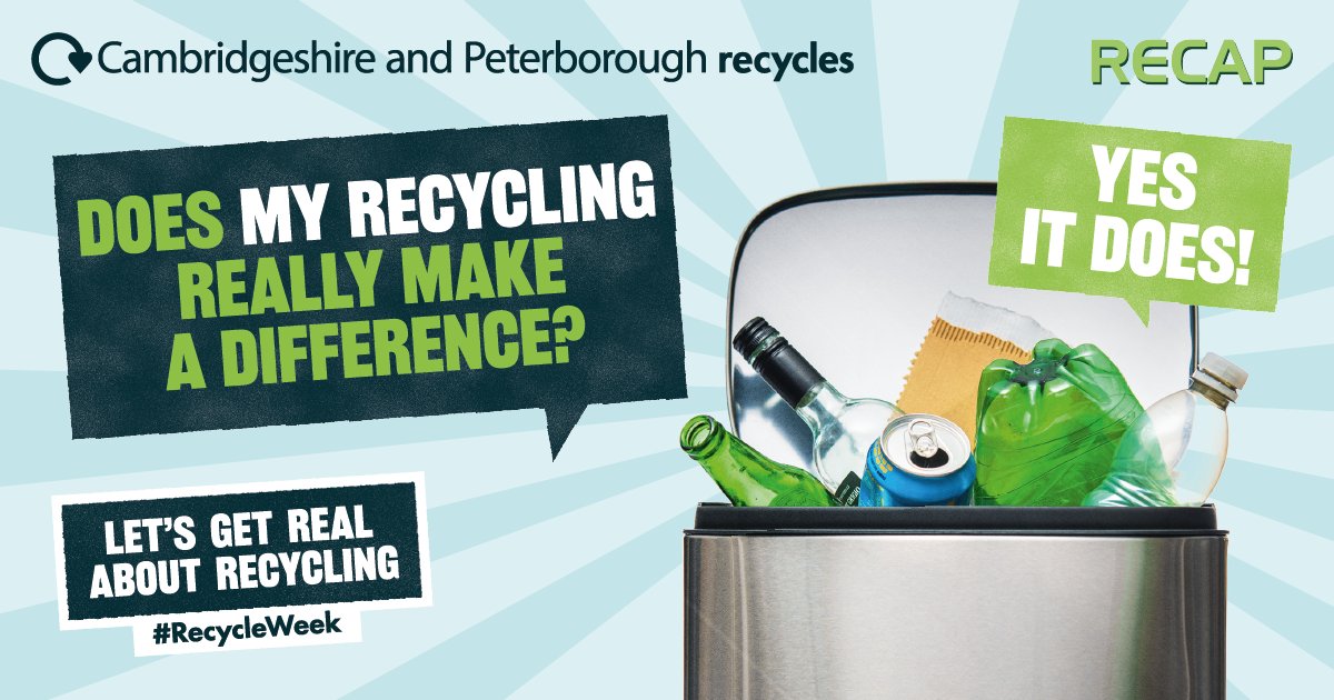 UK recycling saves as much CO2 each year as taking 3.5 million cars off the road.

We all have questions about recycling. Get more answers at recyclenow.com

#RecycleWeek
