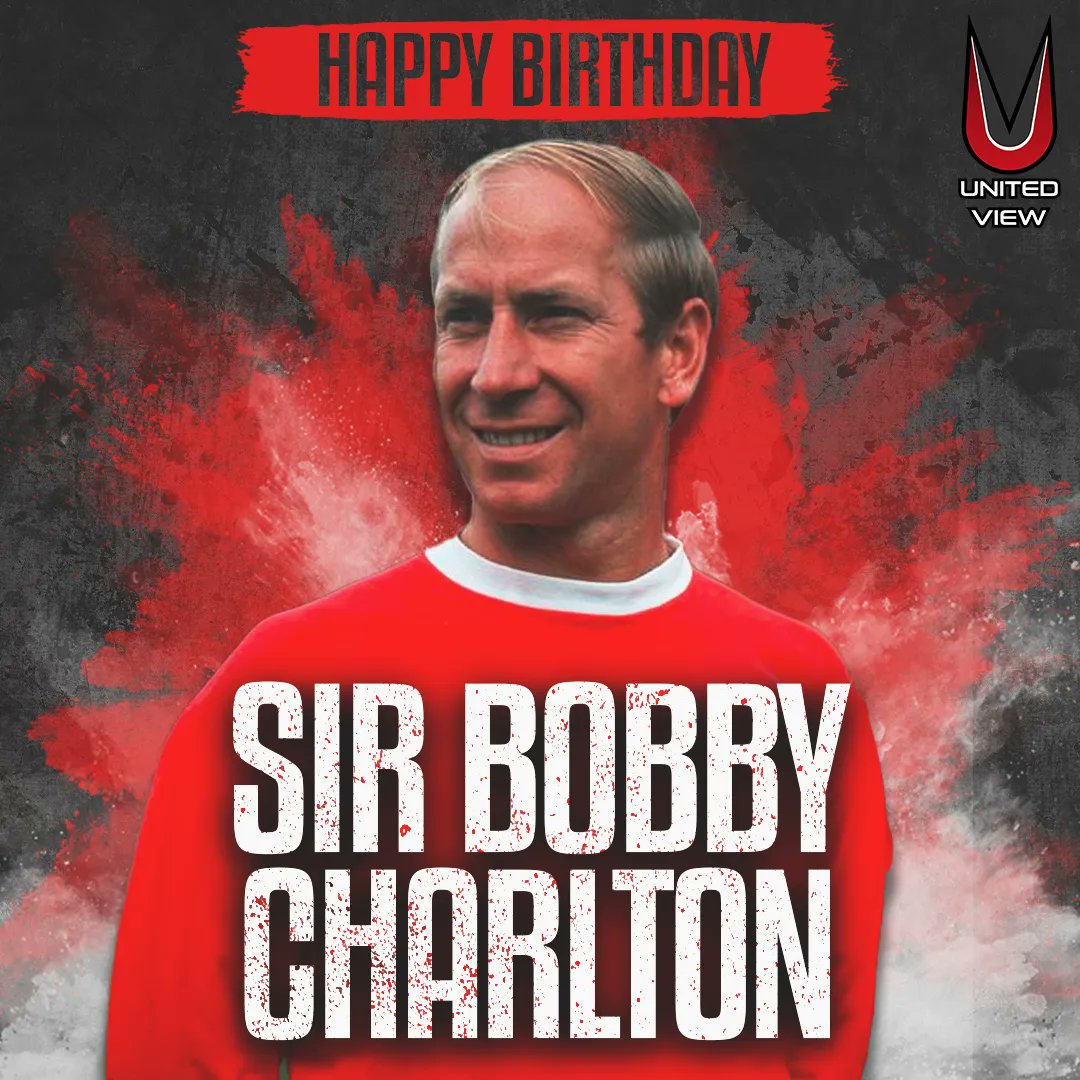 LEGEND. ICON. HERO. 

Happy 85th birthday to Sir Bobby Charlton    