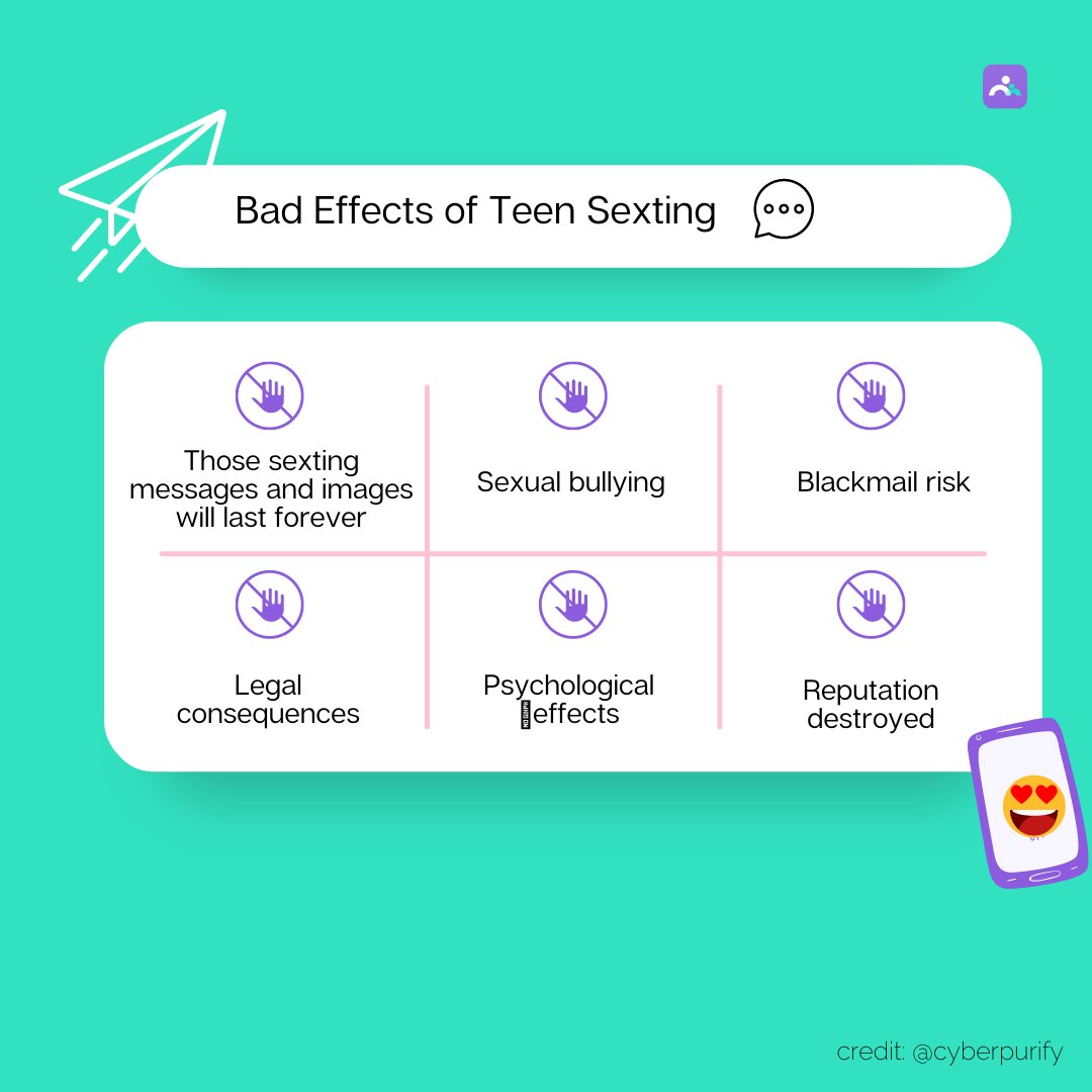famisafe's tweet photo. #wondershare #famisafe Sending, receiving, or distributing nude or semi-nude images is the most common form of sexting. Sexting is not acceptable❌. Parents should explain the negative effects of sexting to their teens before it's too late.

#stopsextingplease #stopsexting https://t.co/tWzQJ8Uw2d