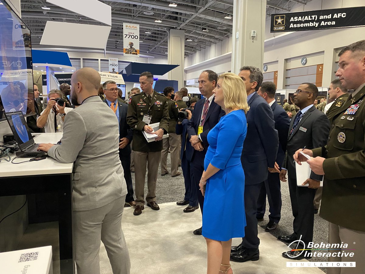 At #AUSA2022, we were privileged to meet the Secretary of the U.S. Army, Christine Wormuth, and briefed her on our latest VBS4 capabilities. If you are at the #AUSA Annual Meeting, meet us at booth #7227, Hall D.