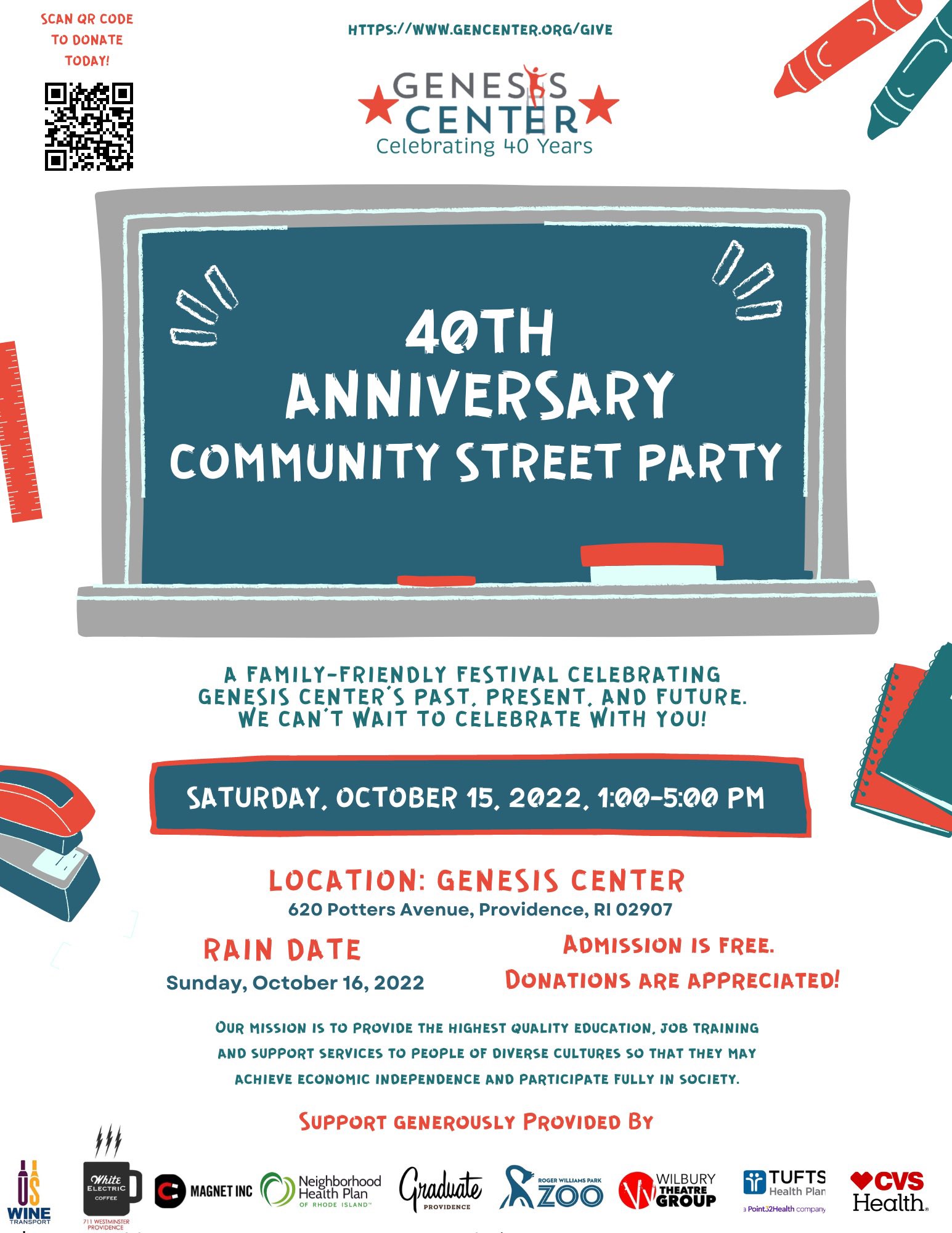 Genesis Center on Twitter "Are you ready to celebrate?! Our 40th year