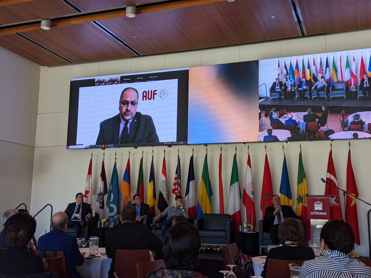 Lancement de la Conférence scientifique du Réseau des chaire Senghor à <a href="/uOttawa/">Université d'Ottawa | University of Ottawa</a>, Avec le discours de <a href="/SlimKhalbous/">Slim Khalbous</a>, Recteur de l'<a href="/auf_org/">AUF</a>. #RICSF2022