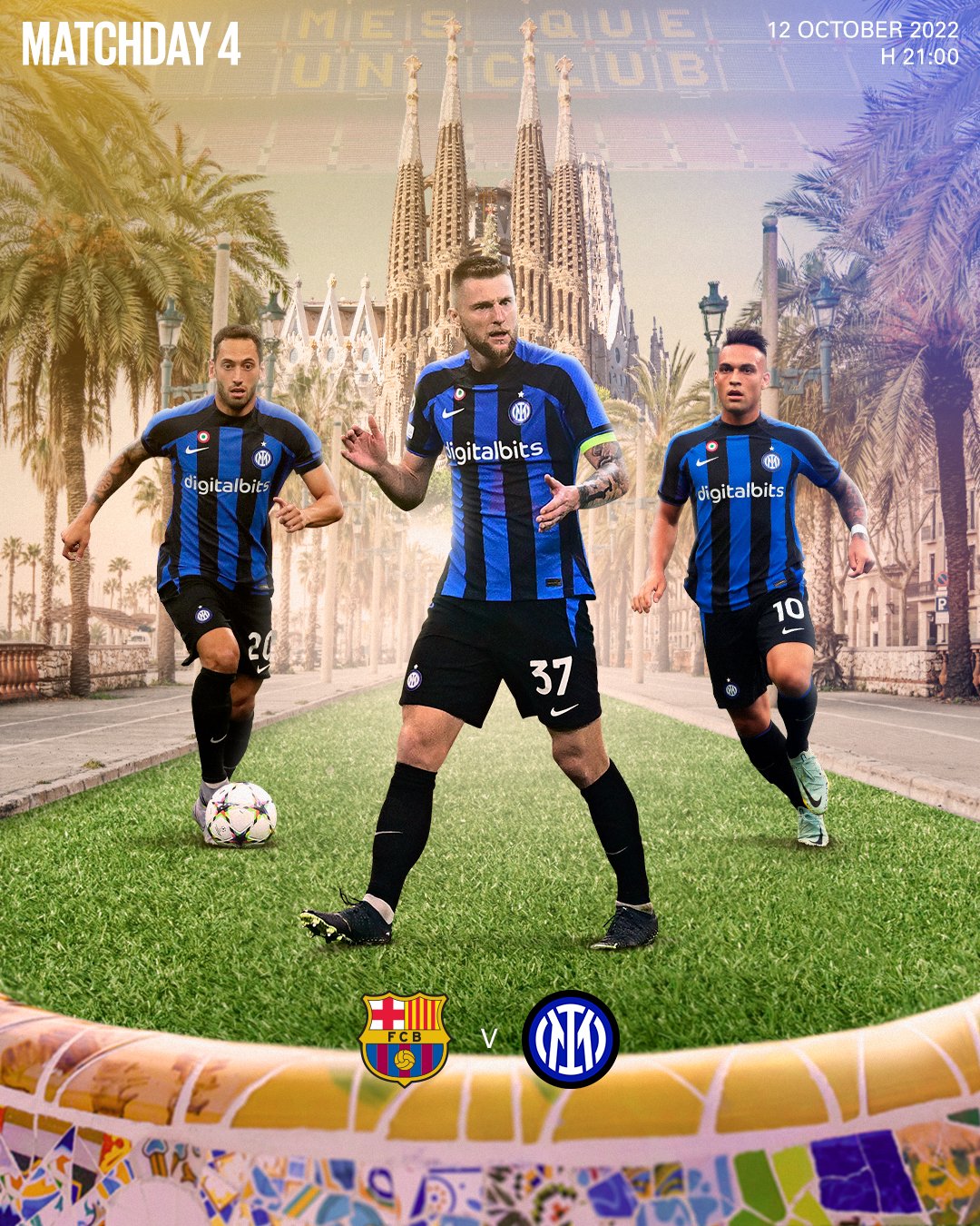 inter'in barcelona maçı afişi