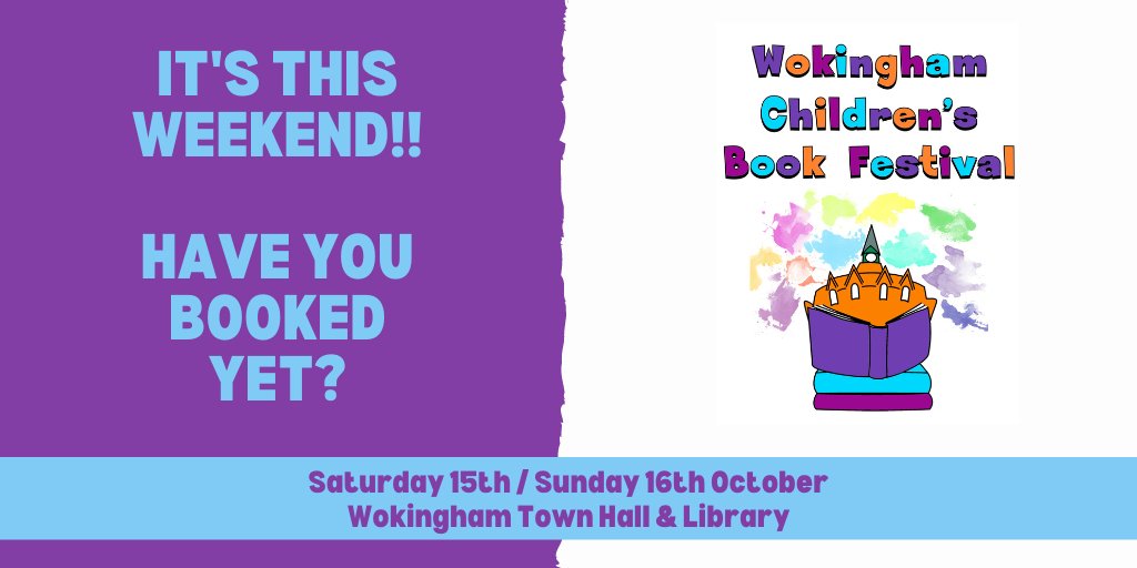 There's loads of great authors &amp; illustrators at the #bookfest so make sure you check out who's coming &amp; book your tickets 👉wokingham-tc.gov.uk/bookfest/  Come and join in the fun!
#Wokingham #Crowthorne #Woodley #Bracknell