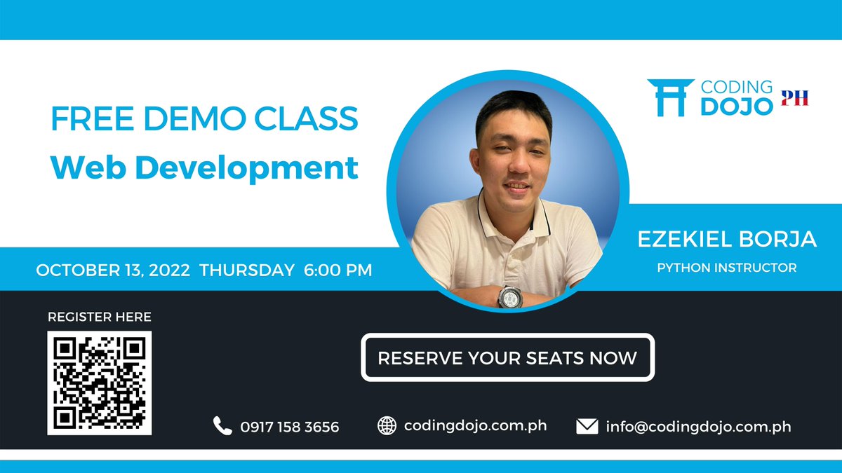 CodingDojoPh's tweet image. Want to learn the basic fundamentals of #webdevelopment?
Join our FREE Demo Class!

Sign-up now via the link 🔗 below! 🏃
forms.gle/m5KEGMrP4vcyjW…

#codingdojoPH #webdeveloperphilippines #DojoSuccess #python #java #javascript