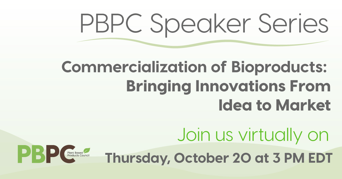 PlantBasedProds's tweet image. Are you registered for next week’s #PBPCSpeakerSeries? 📅 Join us virtually to learn more about bioproducts and bringing ideas to market! Hear from speakers from the Integrated Bioprocessing Research Laboratory, Primient and @TheBioMADE Register now: pbpc.com/pbpc-speakers-…