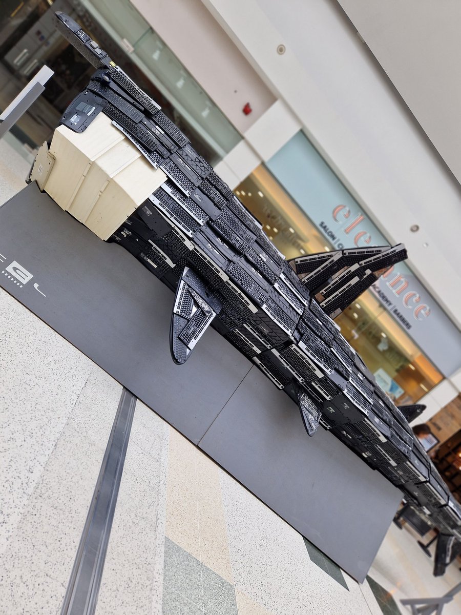 danniibarr's tweet photo. Found this in Stirling today. Was very impressed when E correctly identified it as a colossal basking shark made of keyboards (especially when mum though it was a broken aeroplane) @BPSMissCanning @BPSMrsCowie @BonnybridgePS https://t.co/kLo96lX5Me