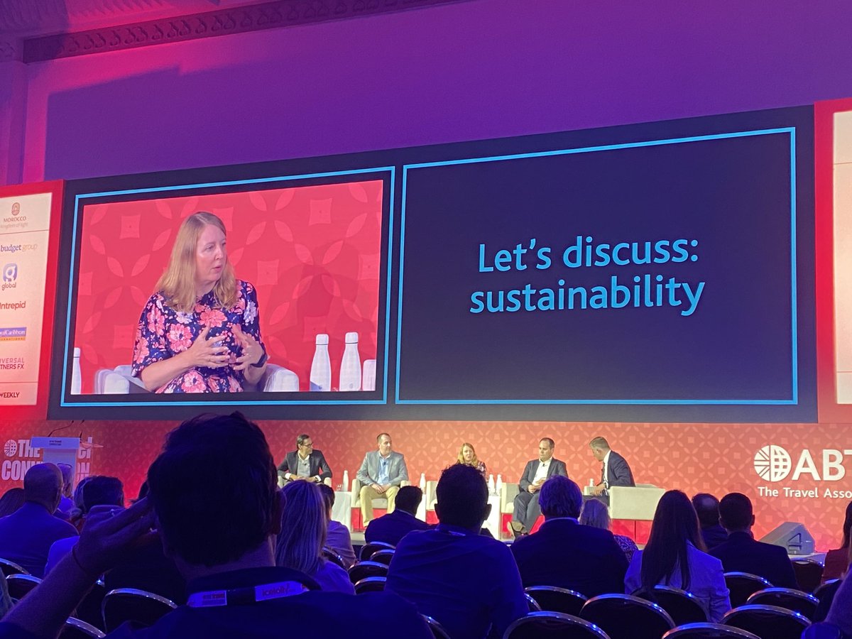 ⁦<a href="/ABTAMembers/">ABTA Members</a>⁩ Susan Deer says we do need to look at all parts of the industry, not just transport, when addressing decarbonisation, such as hotels #ABTAmarrakech