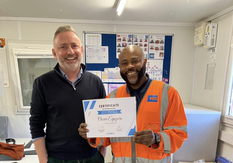 mssi_uk's tweet photo. Congratulations to Oscar Eguzoro, the October winner of our Employee of the month recognition.
#workwithasmile #fantasticexample #construction #TeamMcGinley https://t.co/EASLhVGzYE