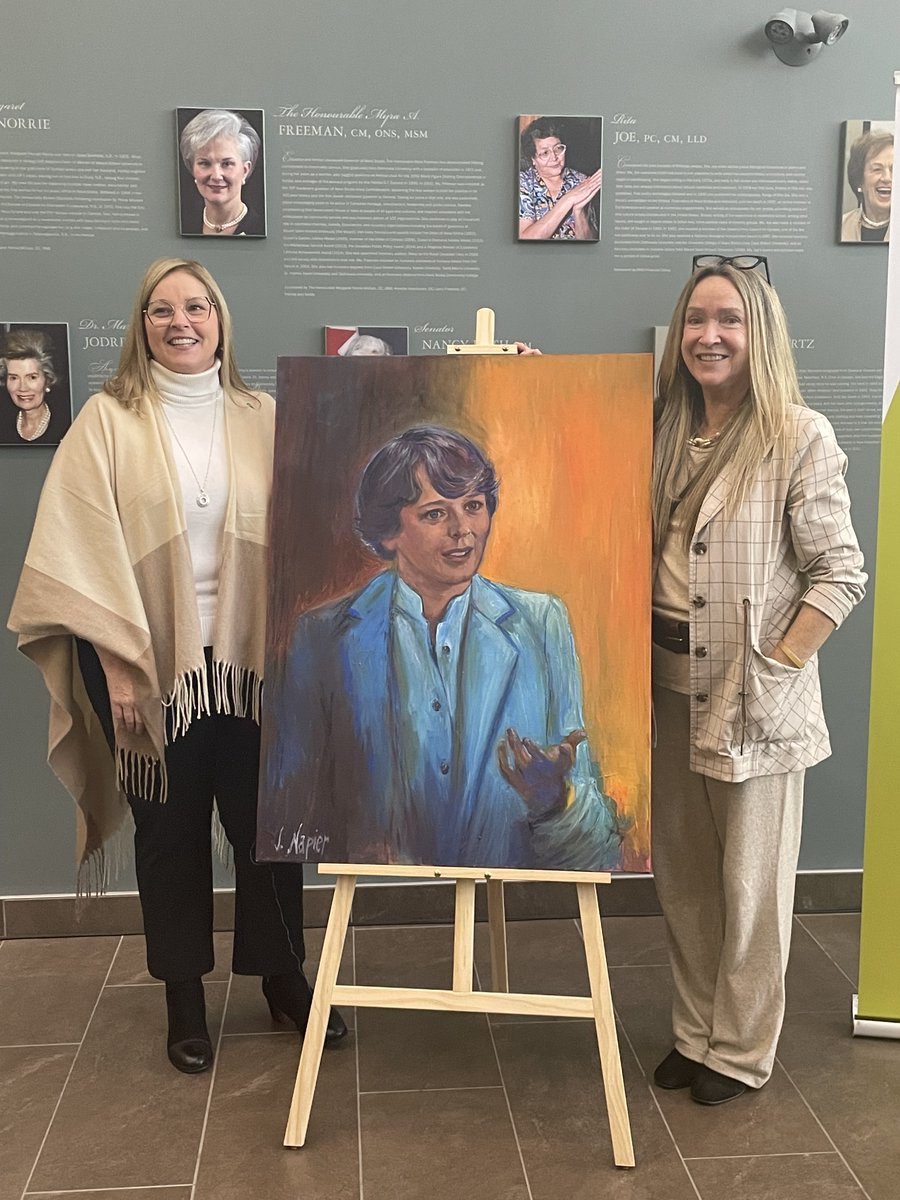 The portrait will be hung in the Alexa McDonough Institute for Women, Gender and Social Justice, located at @MSVU 
<a href="/AMI_MSVU/">AMI for Women, Gender & Social Justice</a>