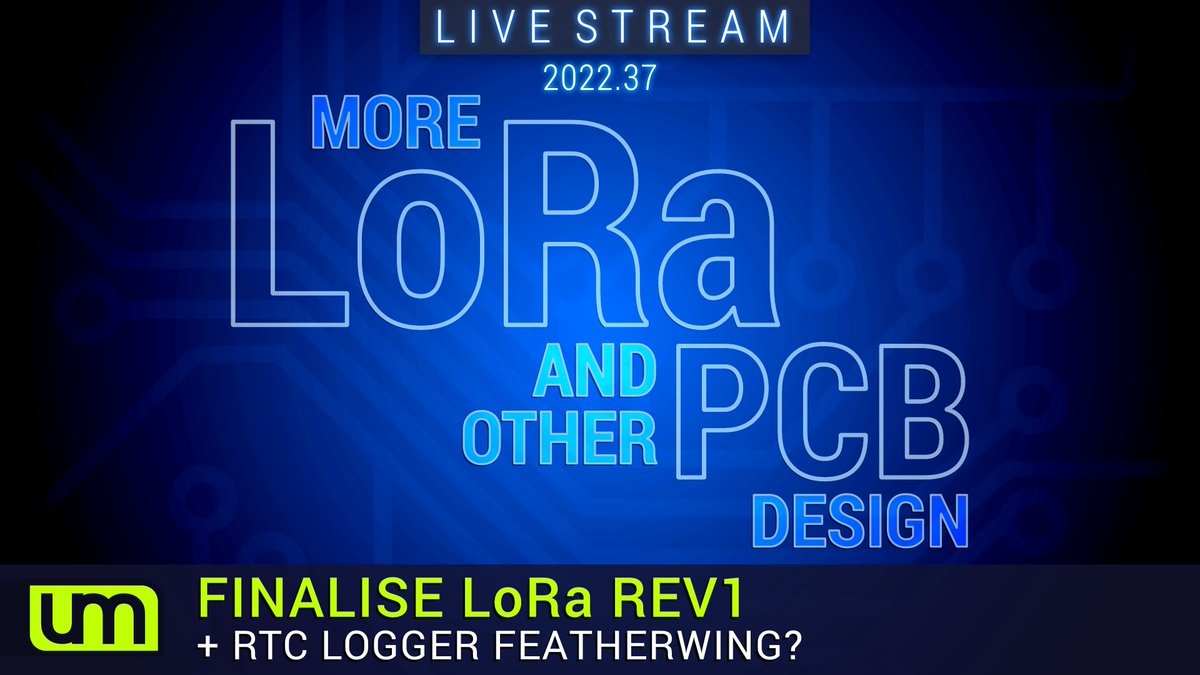 unexpectedmaker's tweet image. Updated plans for todays #livestream 
Going to finalise my LoRa shield and start work on my RTC Logger as a #FeatherWing !
youtu.be/WJxN7H3fkw4