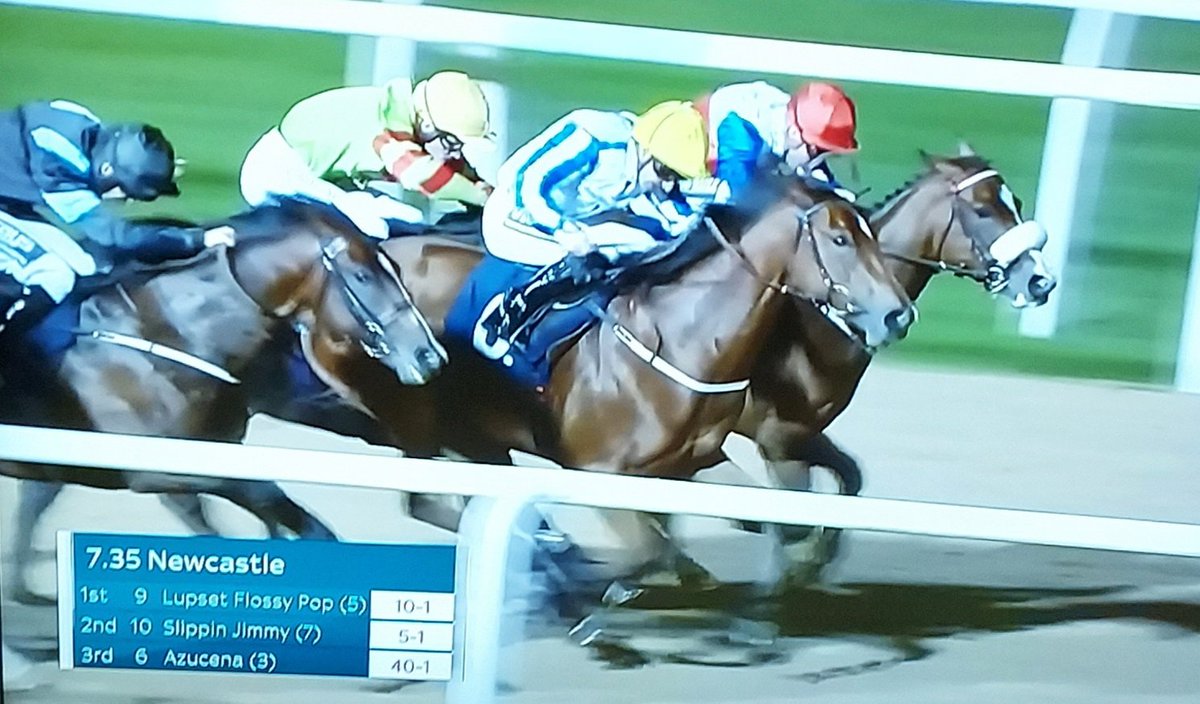 @phil_makin_ @MakinRacing Great result for the Team as Lupset Flossy Pop goes one better with the win. A searing drive down the Newcastle stretch. #lovethename 🥰