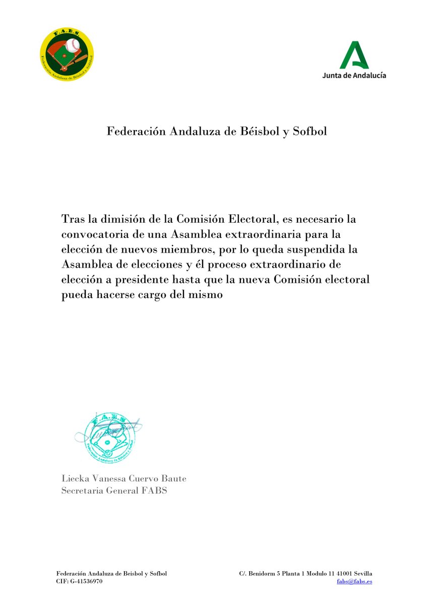 Federación Andaluza de Béisbol y Sóftbol tweet media