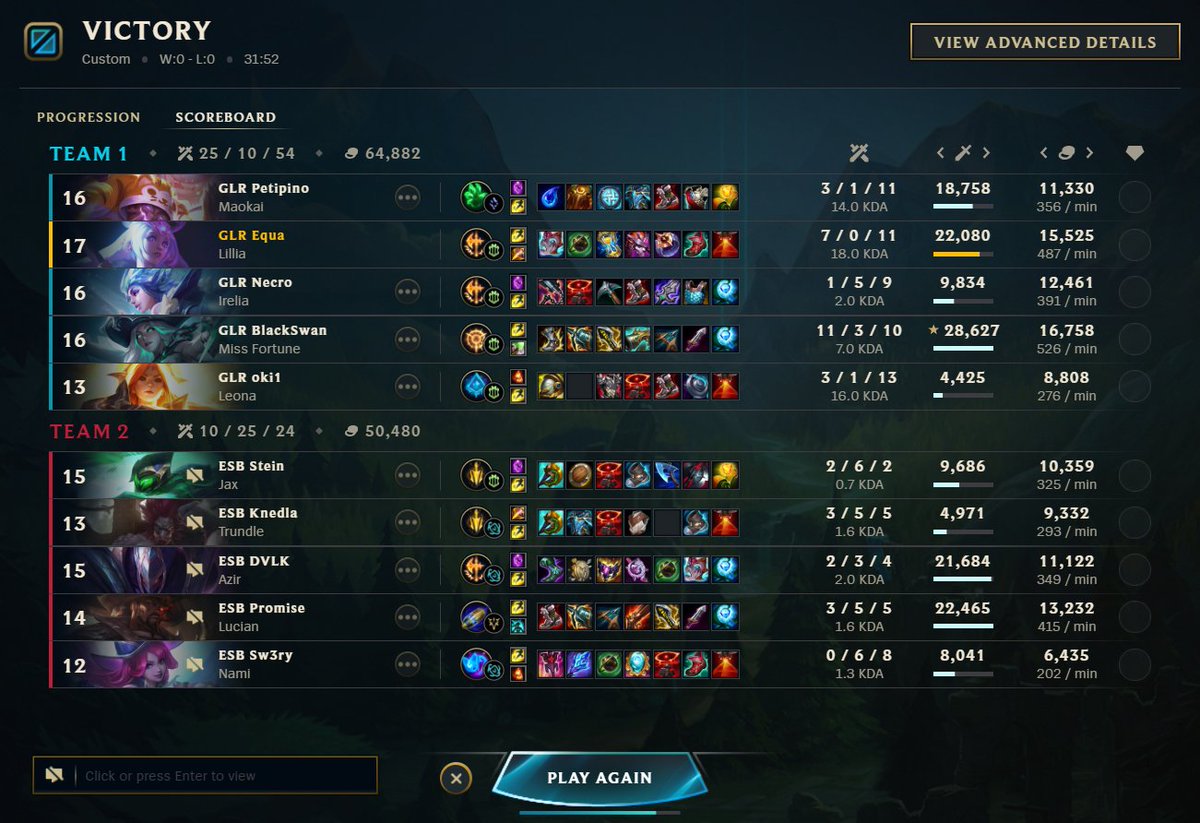 We are in top8 hitpoint winter. Easy first time Maokai. Im very proud of my team :)