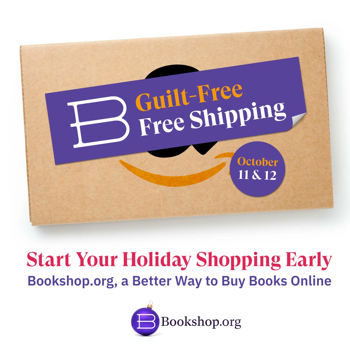 Free shipping on @Bookshop_Org! Start your holiday shopping early or stock up on cozy #fall reads without the guilt that comes from shopping with a certain online retailer. #indiebookstores #shoplocal #readlocal #books #maketheswitch 
#BookshopAffiliates: buff.ly/3eRAOYm