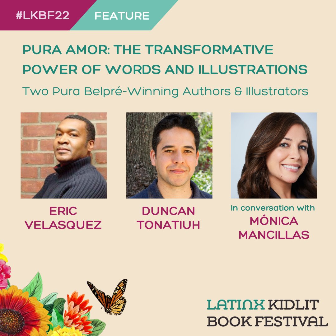 Don't forget to mark your calendars for this amazing panel! I'll be in conversation with legendary artists, @duncantonatiuh and @ericvelasquezny. You won't want to miss it! #latinxkidlitbookfestival #lasmusas

October 14th at 10am EST youtube.com/watch?v=7KARei…