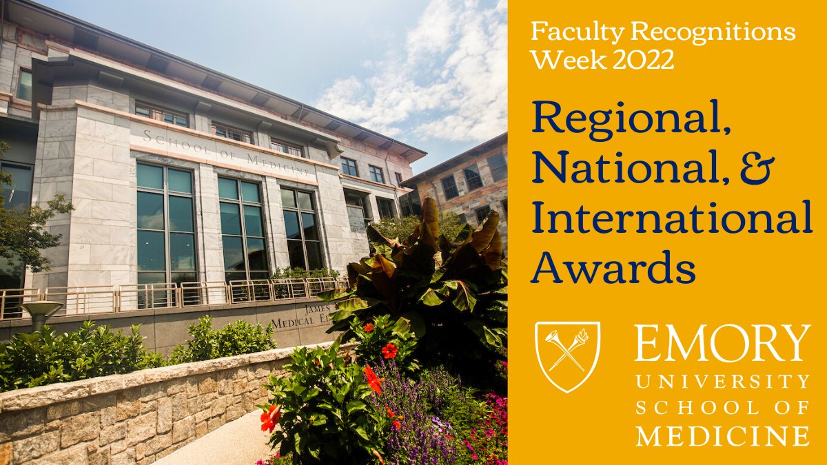 Emory School of Medicine (@emorymedicine) on Twitter photo As part of Faculty Recognitions Week, we would like to congratulate <a href="/EmoryMedicine/">Emory School of Medicine</a> faculty who've been recognized with regional, national, and international honors and awards over the past year. Let's applaud all that they do for Emory and beyond! links.emory.edu/qZ As part of Faculty Recognitions Week, we would like to congratulate <a href="/EmoryMedicine/">Emory School of Medicine</a> faculty who've been recognized with regional, national, and international honors and awards over the past year. Let's applaud all that they do for Emory and beyond! links.emory.edu/qZ