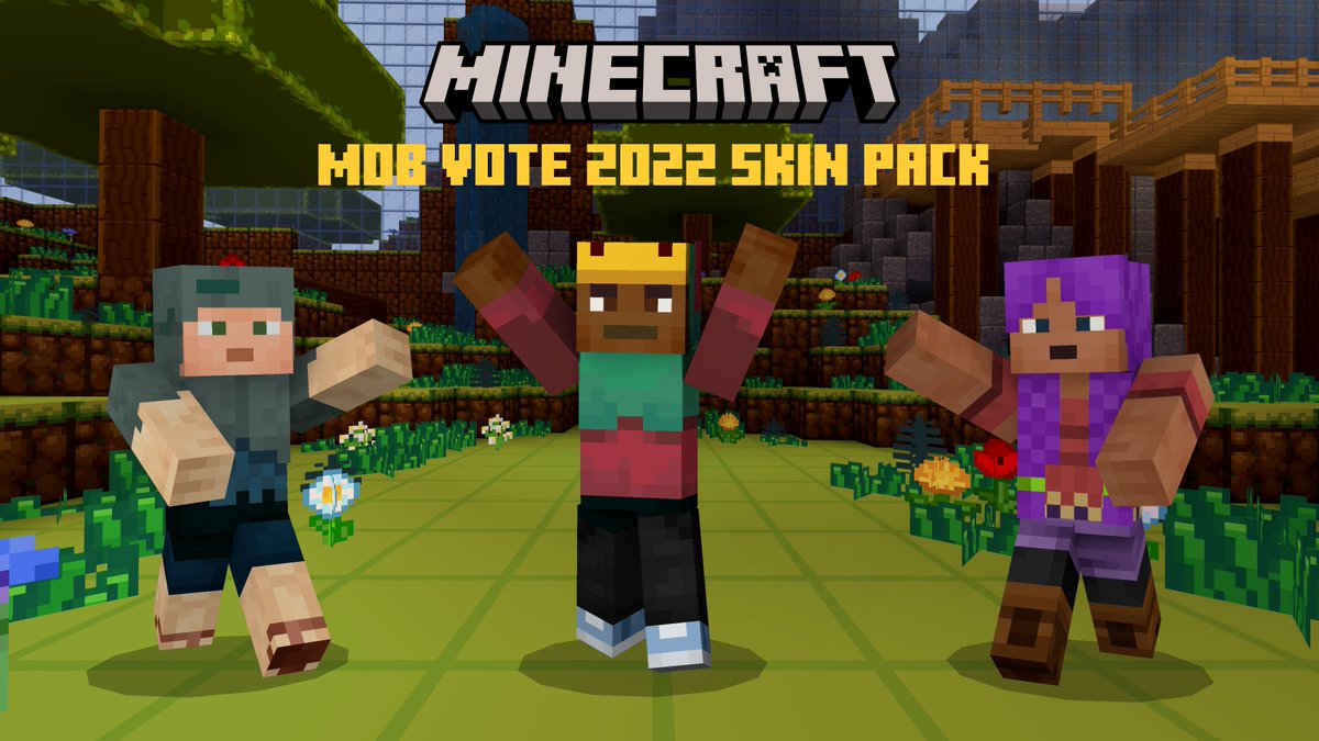 Minecraft's tweet photo. Dress up as the rascal, sniffer, or tuff golem and support your favorite Mob Vote pick! #MinecraftLive
Download the Mob Vote 2022 skin pack: https://t.co/vCAadAZJPj https://t.co/geBTYaJKAR