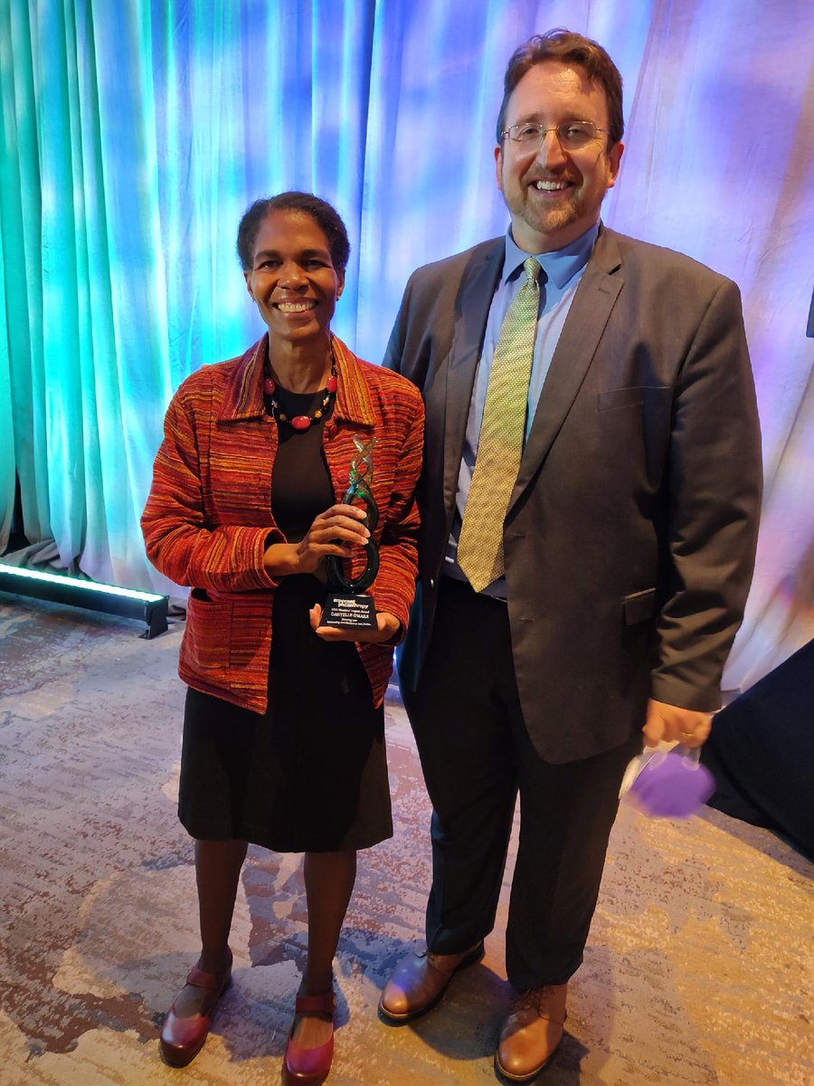 exponentphil's tweet photo. We are delighted to award this year’s #OutsizedImpactAward to Danyelle O’Hara! Congratulations! 

Read more about Danyelle’s work >> https://t.co/9kTP0fB6WC #ExponentConference22 https://t.co/wriPjooqLr