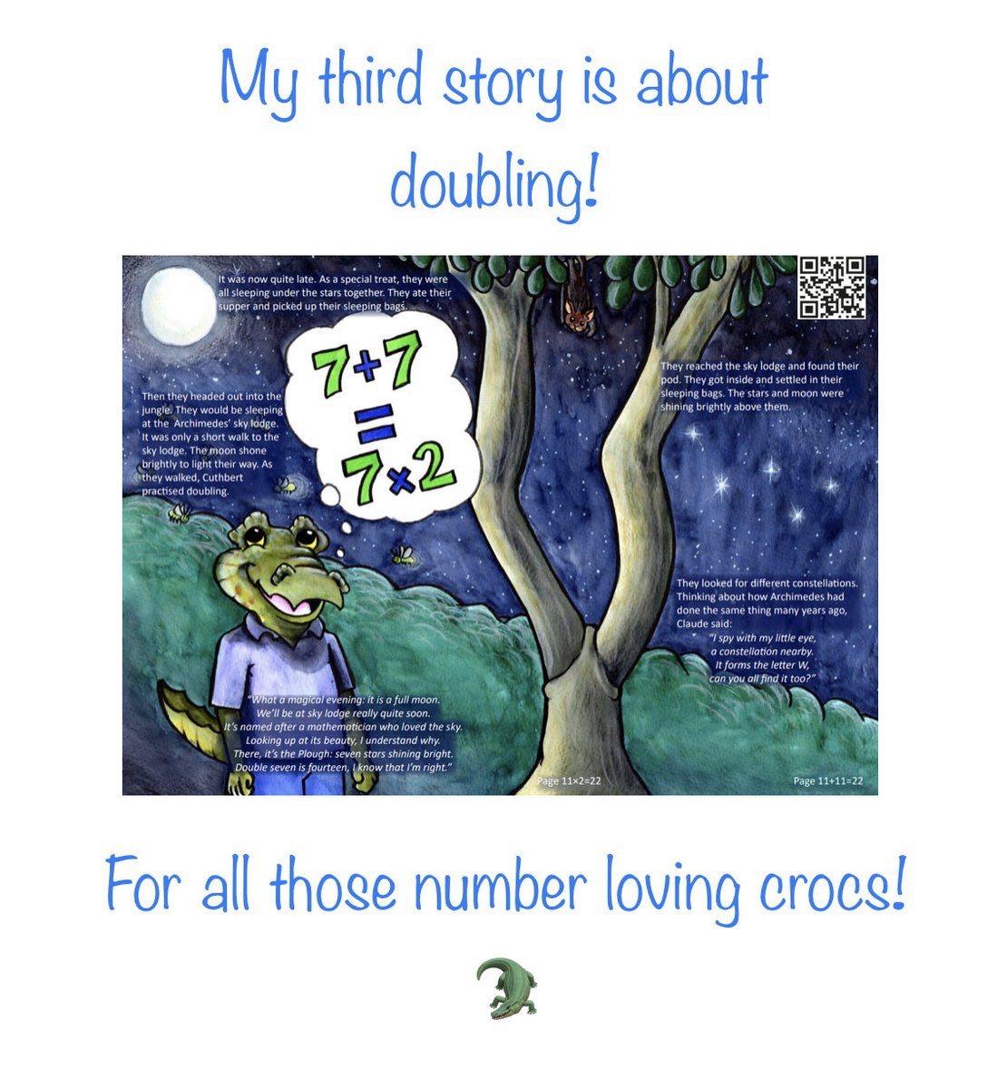 cuthbert_croc's tweet photo. Looking forward to some doubling as part of ⁦@mathsweek⁩ #mathsweek #doubling #storytime https://t.co/aaacEF3X76