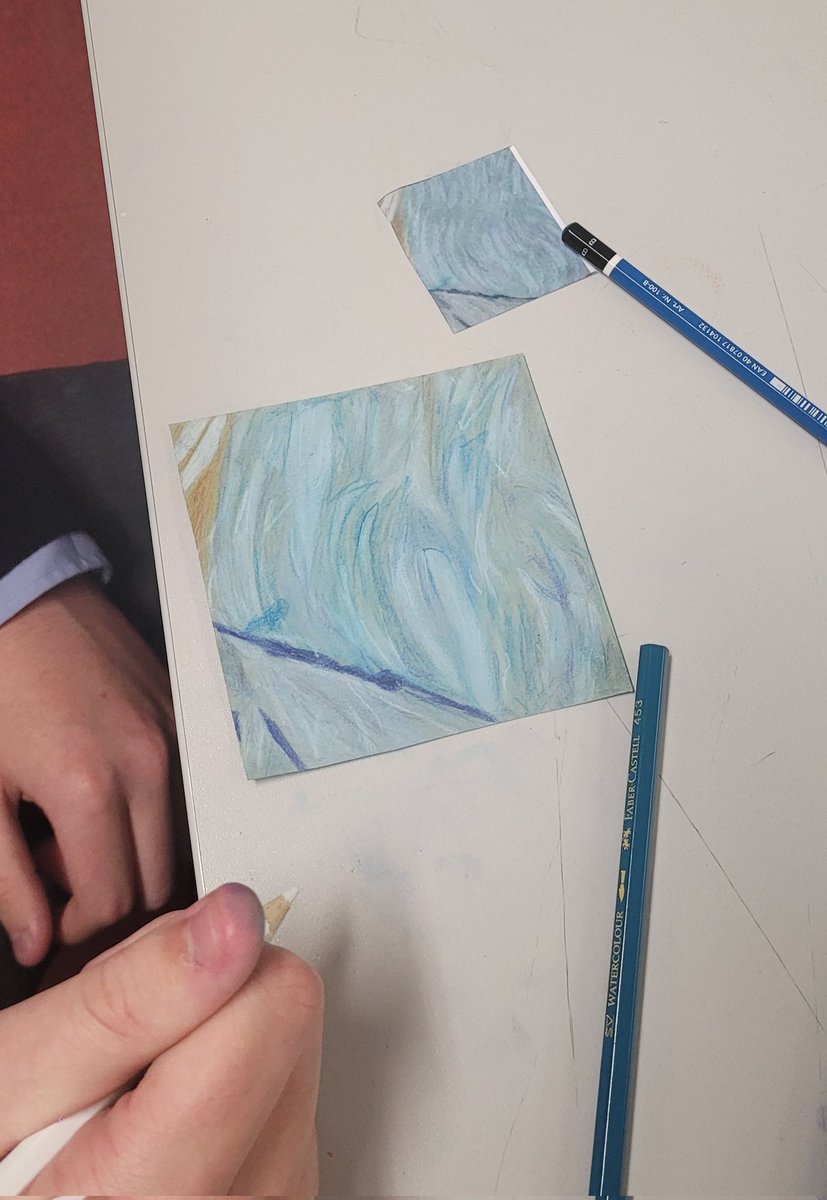 VC_Art1's tweet photo. ***COLLABORATIVE PORTRAITS***
Year 5 @VirCollege experiment with a variety of mediums as they observe,respond & recreate #masterpieces which will be reveal very soon. Watch this space 👀 #Room7artists #Teamwork #Creativeresponse #Personalresponse #Collaborative 🎨👩🎨👨🎨 https://t.co/XfezM36DLO