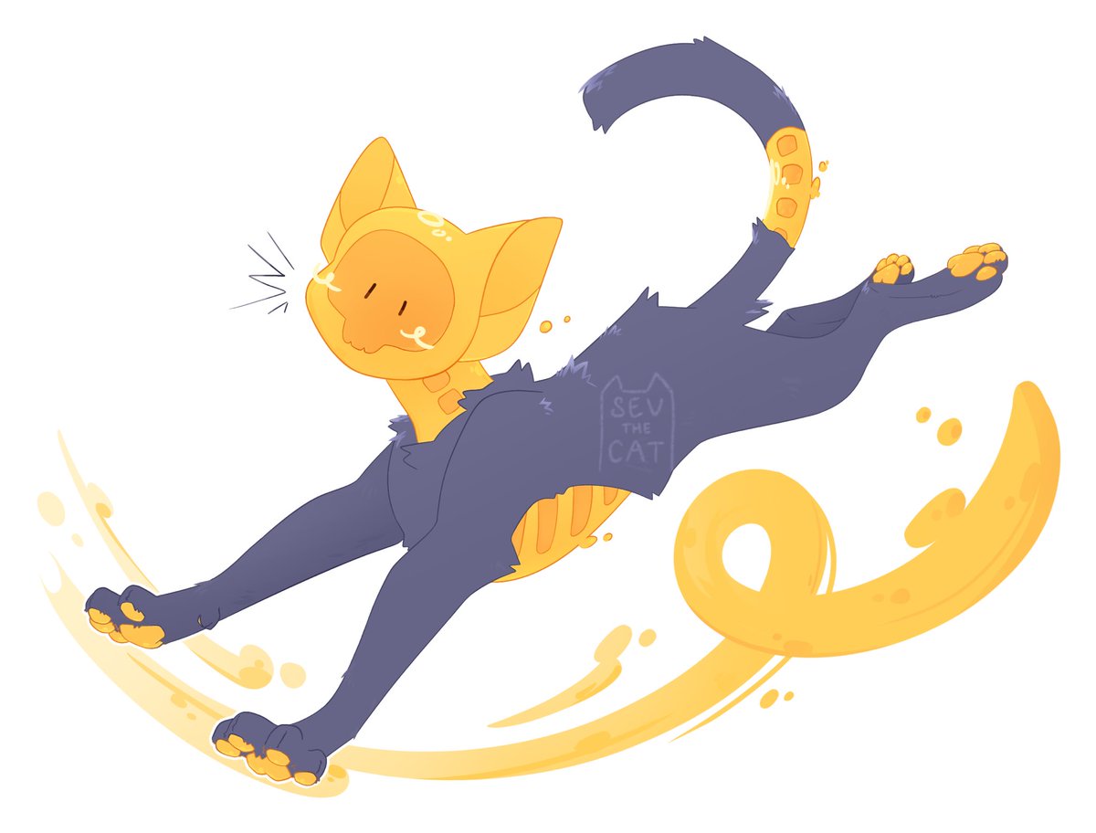 Comm for <a href="/Spinobean/">🐊 Bean 🐊</a> !!

Such a cute little kitty :P
#furry #furryart