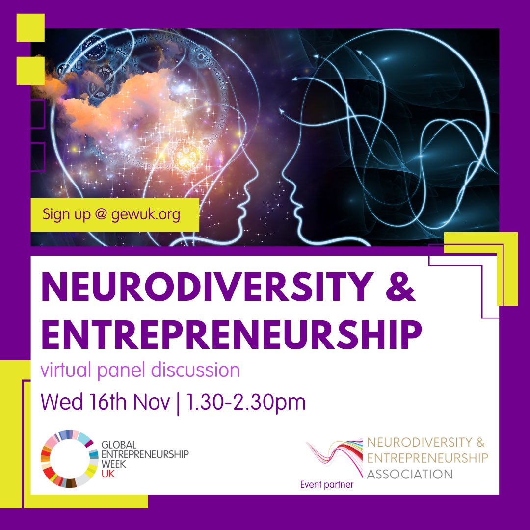 Our CEO @robtedwards is chairing this exciting session to mark #GEW2022 Register now to join ->> worldlabs.org/conference/gew… #Neurodiversity #Entrepreneurship