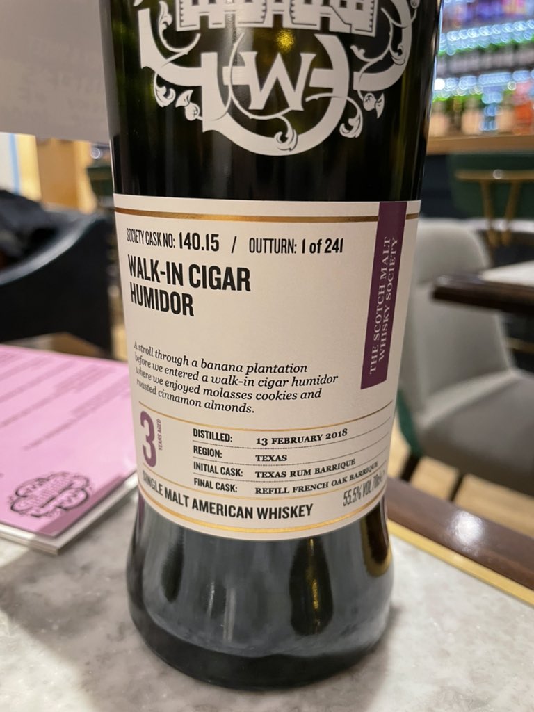 exploringwhisky's tweet photo. Who’s only gone and got a membership to @SMWSUK and popped to @SMWSLondon to try out the wares tonight!
What a wonderful place, and what delicious #whiskies
Obviously all in the name of research… #whisky #scotch #london #bar #whiskey #outturn https://t.co/EB18RoB2Ao
