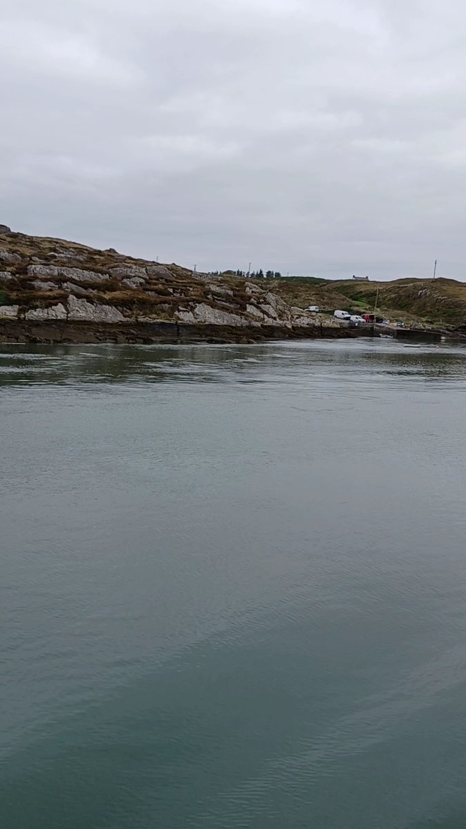 Passing Turk Head on our voyage  to East Calf Island to collect some beef cattle.Water very calm this morning for October.