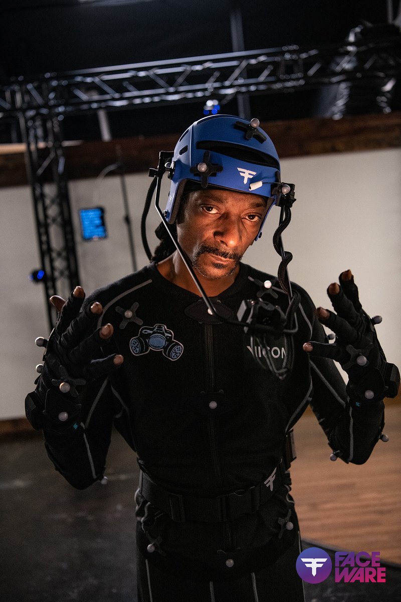 FacewareTech's tweet photo. Don't you think @SnoopDogg looks pretty good in blue?  ;) You won't want to miss the premiere of Crip Your Enthusiasm when it premieres later this month! Hope this little teaser can help hold you over in the meantime. 

Shoutouts @Vicon @StretchSense @AstroProject_io @Jessewelle https://t.co/1u4i8ygT8H