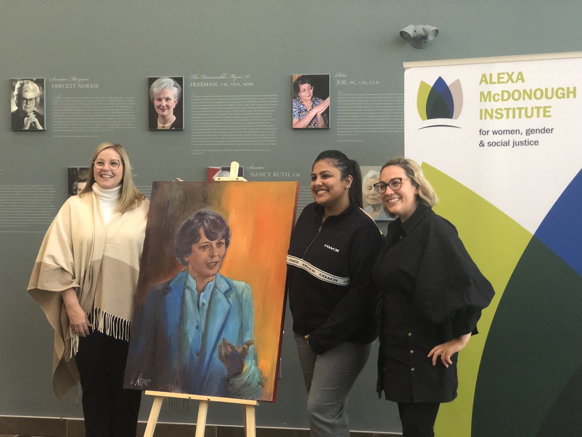 We were so privileged to have the MLA for Pictou West, Karla MacFarlane at the unveiling of the Alexa McDonough portrait. 

This was such a great way to celebrate the International Day of the Girl. 

Don’t forget to register for our free event on Friday; bit.ly/3Rfmb2U