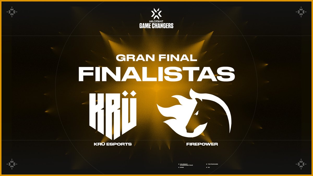 Estas son las iniciadoras de #VCTGameChangers que competirán en la Gran Final en Artz Pedregal el 22 de Octubre 🏆 
¡Jugarán por un cupo al primer Campeonato Mundial Femenil de VALORANT!

🔸 <a href="/KRUesports/">KRÜ</a>
🔸 @FiRePOWERval 
 
Más info: valorantesports.com