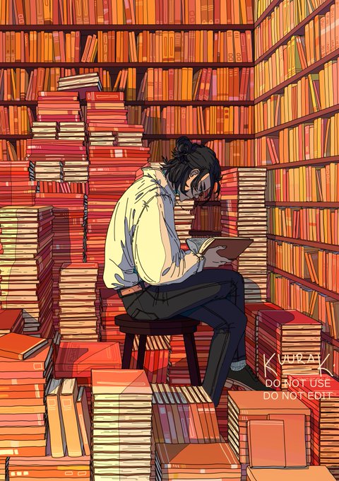 「book stack library」 illustration images(Latest)
