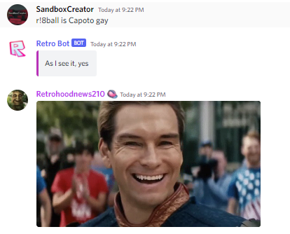 Retro Bot 8Ball Answers tweet media
