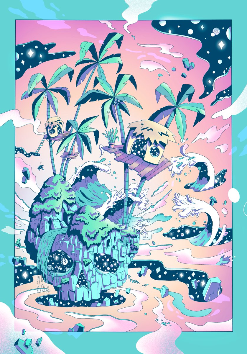 Auction is LIVE! ✨🟢
Lost My Mind In Paradise - 03 

Where: <a href="/exchgART/">Exchange Art</a> 
Duration: 24 hrs
Starting bid: ◎ 3
Giveback: 10% of mint donated to ocean conservation

Dimensions
Pixel width: 3336 
Pixel height: 4776
DPI: 300

Dive in, the water is warm 🤙💦👇