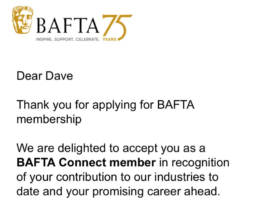 Thanks <a href="/BAFTA/">BAFTA</a> for having me! Can't wait to meet old friends &amp; new <a href="/BAFTA195/">BAFTA 195</a> #baftaconnect