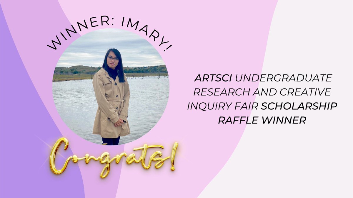 Congrats to Imary A., JR in <a href="/KSUPsychSci/">Psych Sci at KState</a>, our 2022 Undergraduate Research and Creative Inquiry Fair scholarship raffle winner! At the fair, Imary learned that research labs are open all semester and can be flexible with each student's situation. Thanks to everyone who attended!