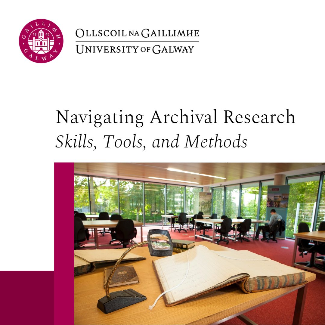 UniOfGalwayLib's tweet photo. Did you know that there are over 400 #archivecollections in the Library, dating from the 14th century to the present day? Are you interested to know more?
Then don't miss the presentation by Dr. Barry Houlihan, Library Archivist on 18th Oct!
Book here https://t.co/IKG1BX170h https://t.co/NOYDfJKVsY