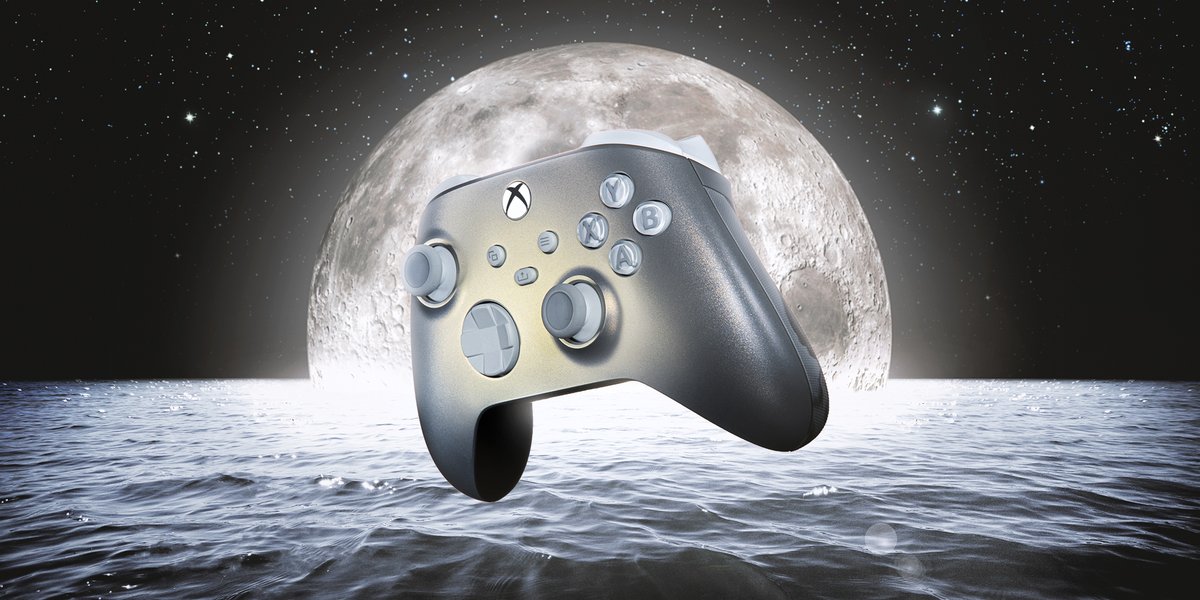 XBOXChile's tweet photo. Así iluminamos la noche. 

Presentamos el nuevo control inalámbrico de Xbox, Lunar Shift. ¡Próximamente! 
https://t.co/HKehjVRaRg https://t.co/e77FOyuGMB