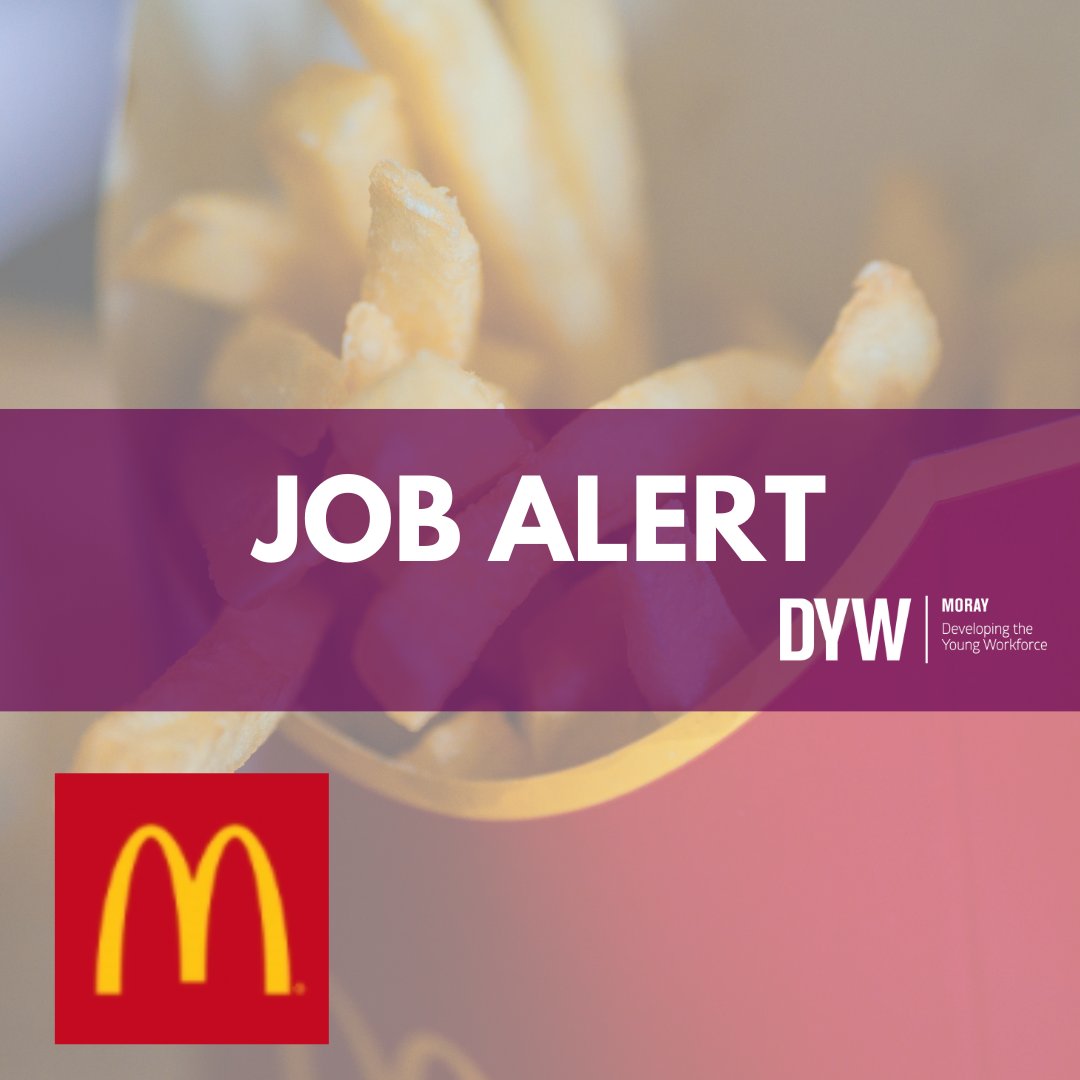 🍟 JOB OPPORTUNITY 🍟 @McDonalds is looking to recruit a Team Member to join the team in Elgin! See our website for more details!👇 dywmoray.co.uk/jobs @Moraypathways @JCPinNorthScot