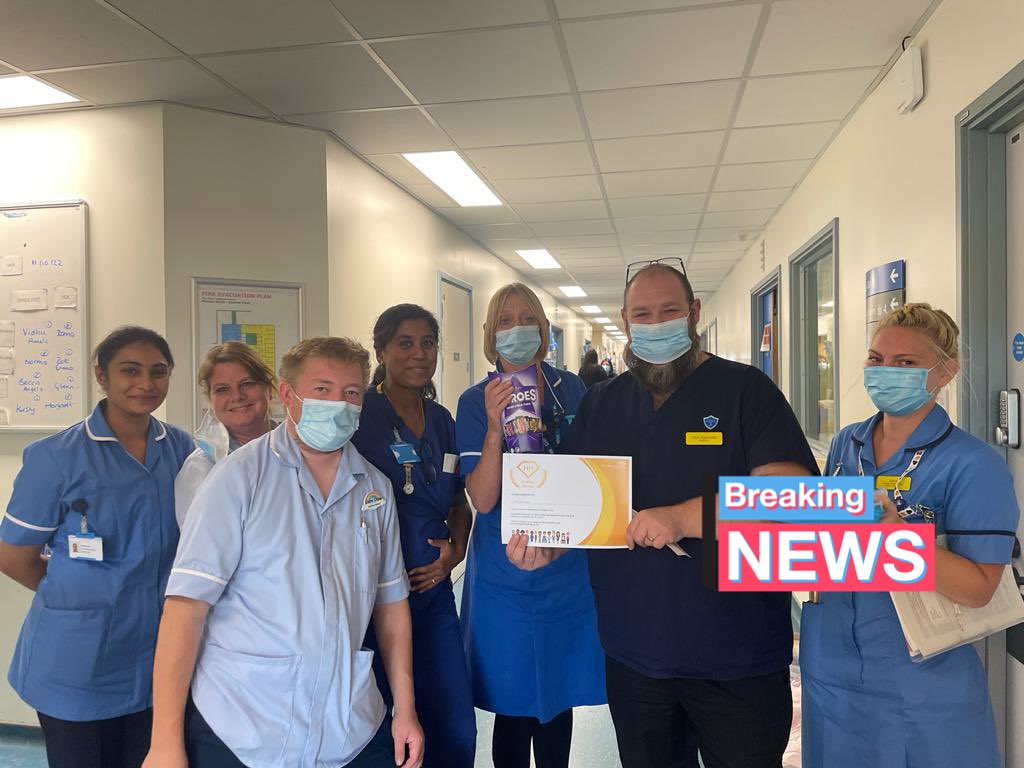 ChrisAsh83's tweet photo. It was my pleasure to present the Hidden Hero’s award to Meldon ward today. In recognition for the immense dedication and sheer hard work the nurses show every single day. Well done Meldon Ward @GWH_NHS #Meldonward https://t.co/7b4GpzDWsJ